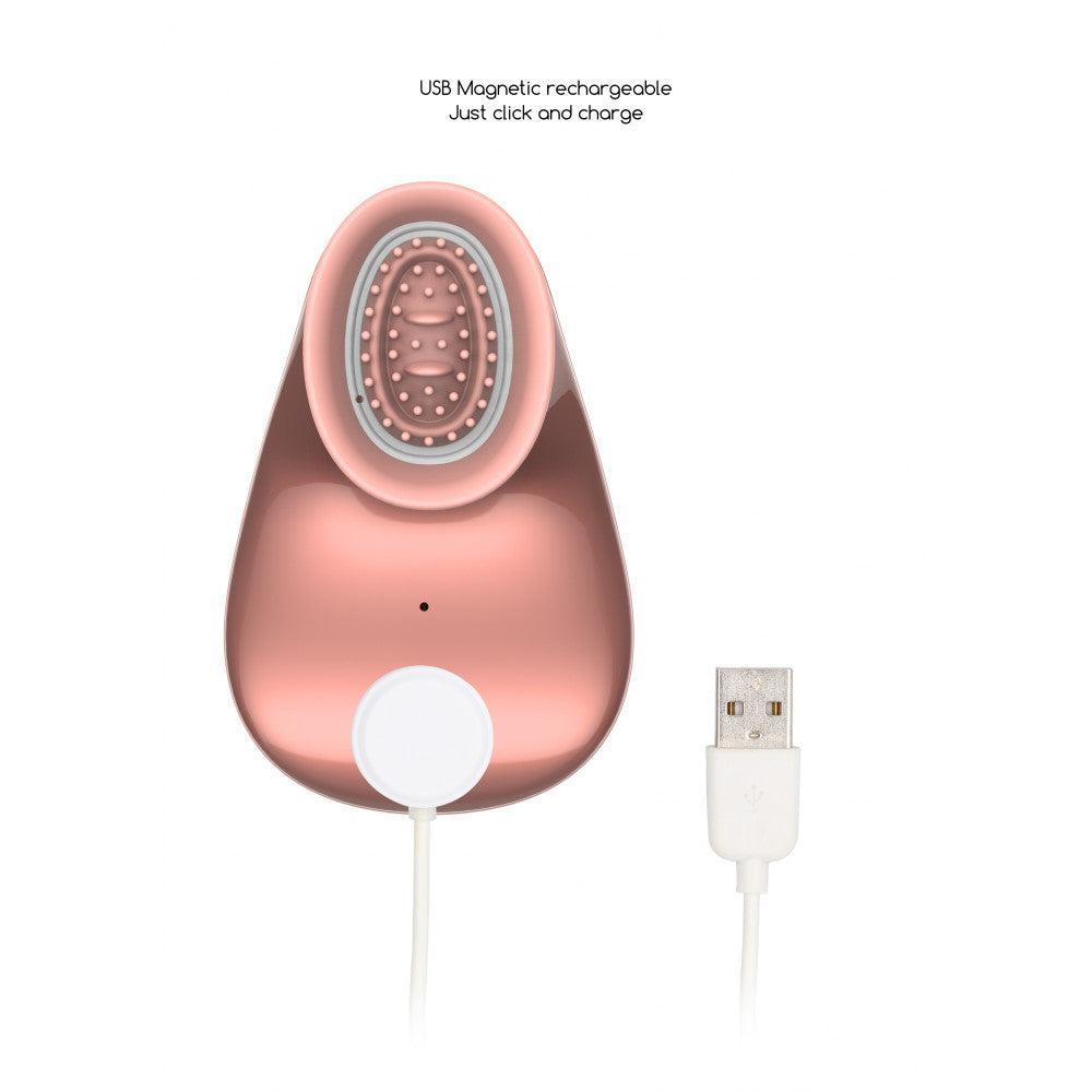 Rechargeable suction hands-free clitoral stimulator Twitch pink