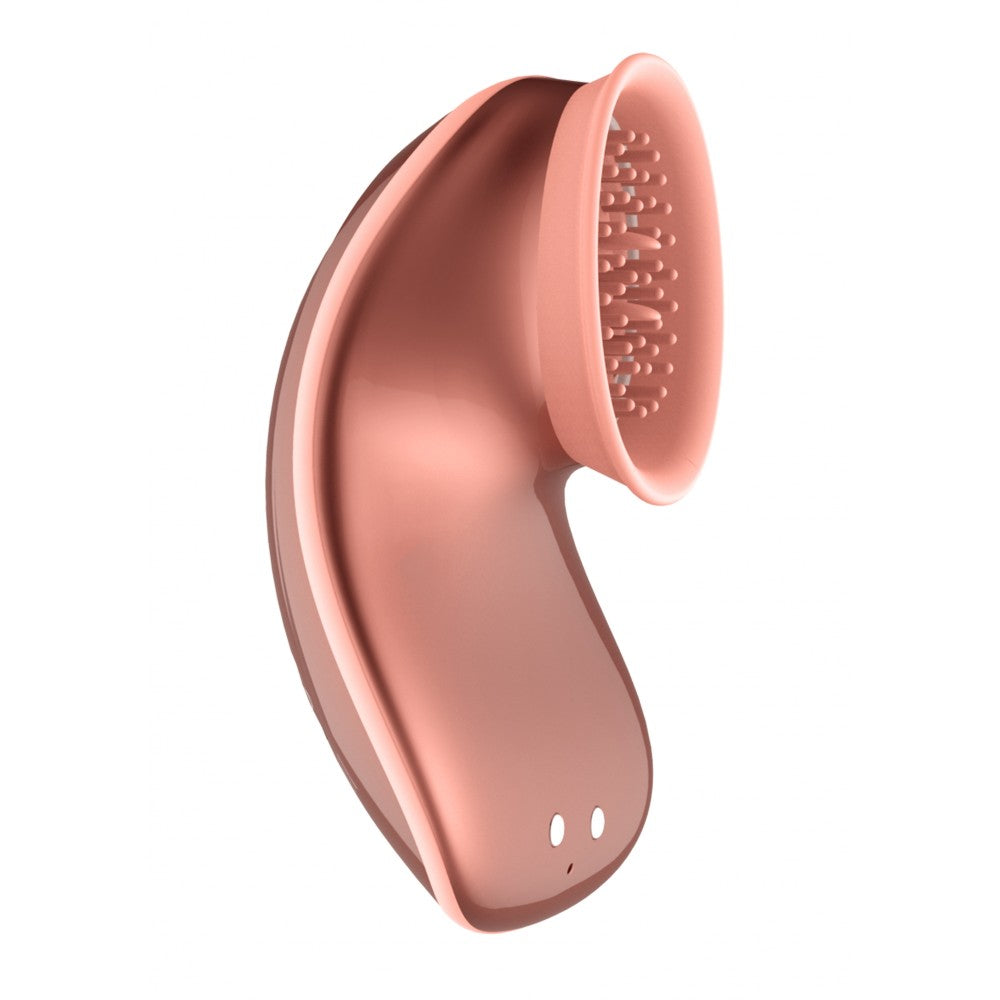 Rechargeable suction hands-free clitoral stimulator Twitch pink