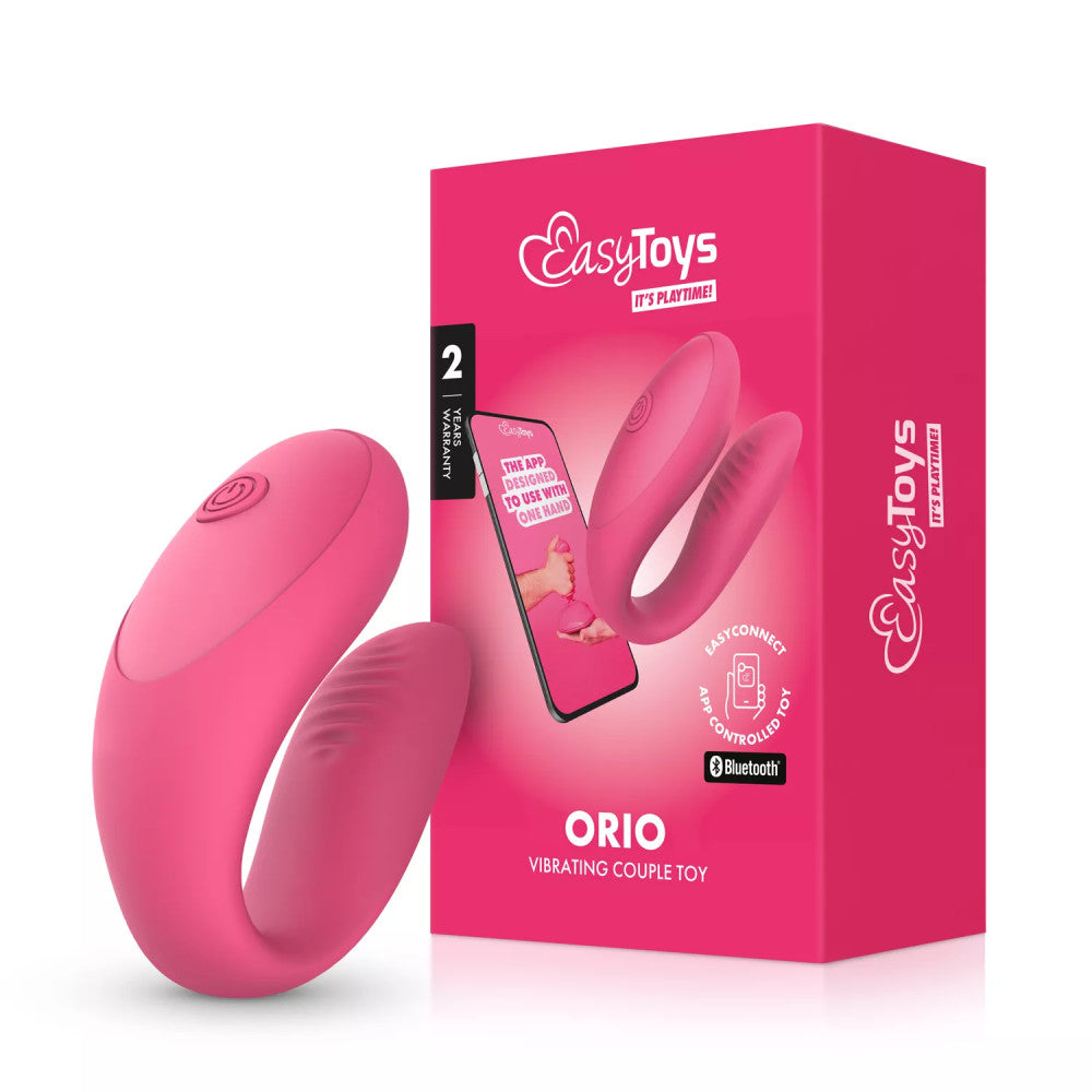 Rechargeable vibrator for couples with Orion mobile app