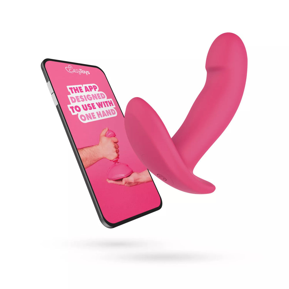 Rechargeable wearable vibrator controlled with Ivy mobile app