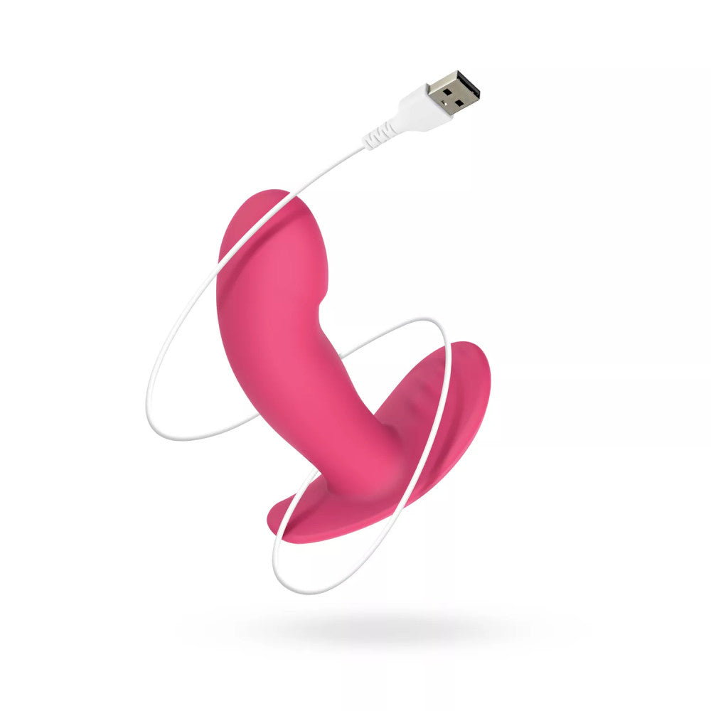 Rechargeable wearable vibrator controlled with Ivy mobile app