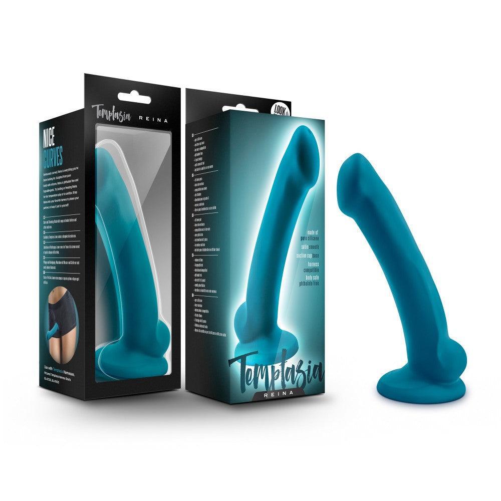 Reina Soft Flexible Silicone Dildo blue