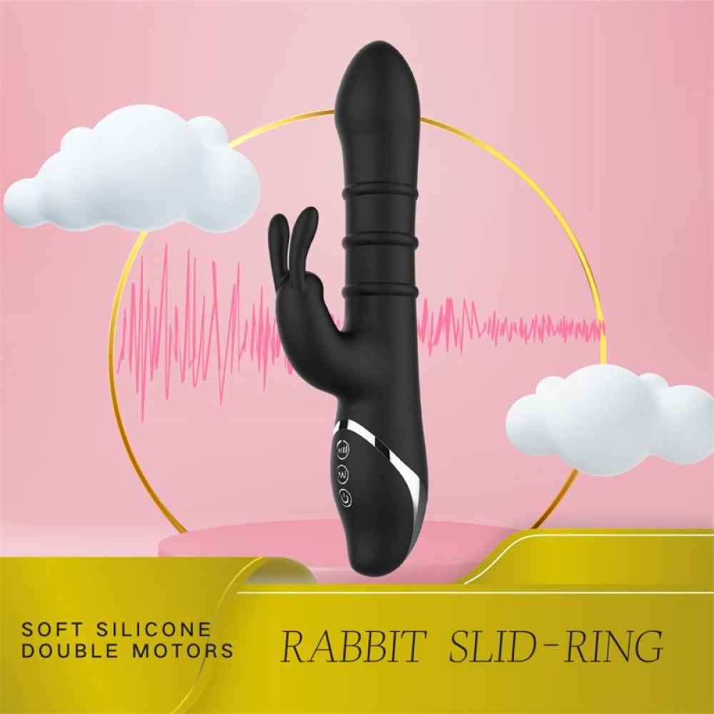 Reipo Rechargeable Rabbit Vibrator with Moving Rings