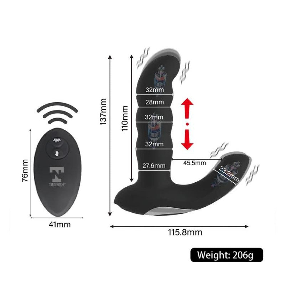 Remote Control Rechargeable Prostate Stimulator with Thrusts