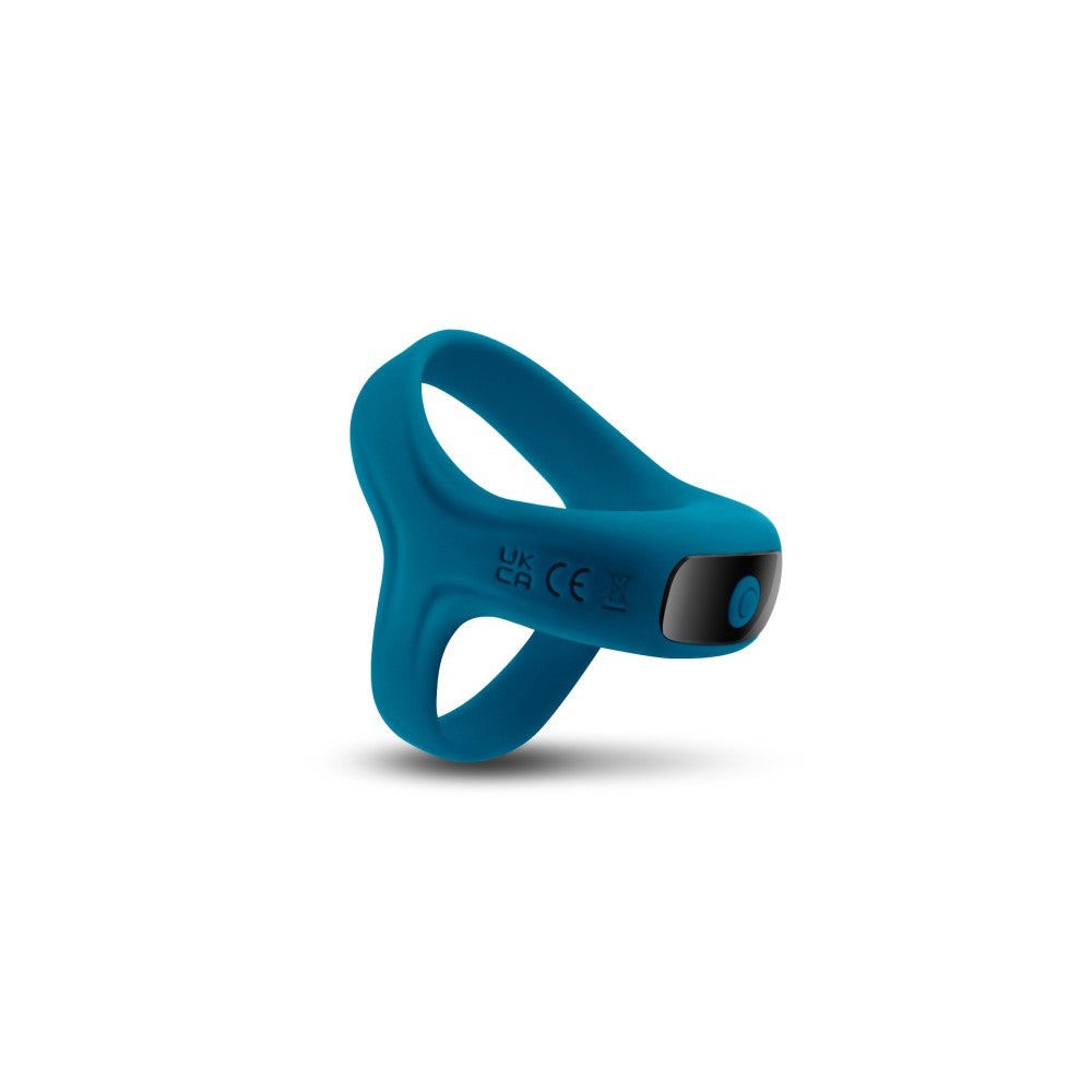 Renegade Silicone Double Cock Ring Emperor Blue