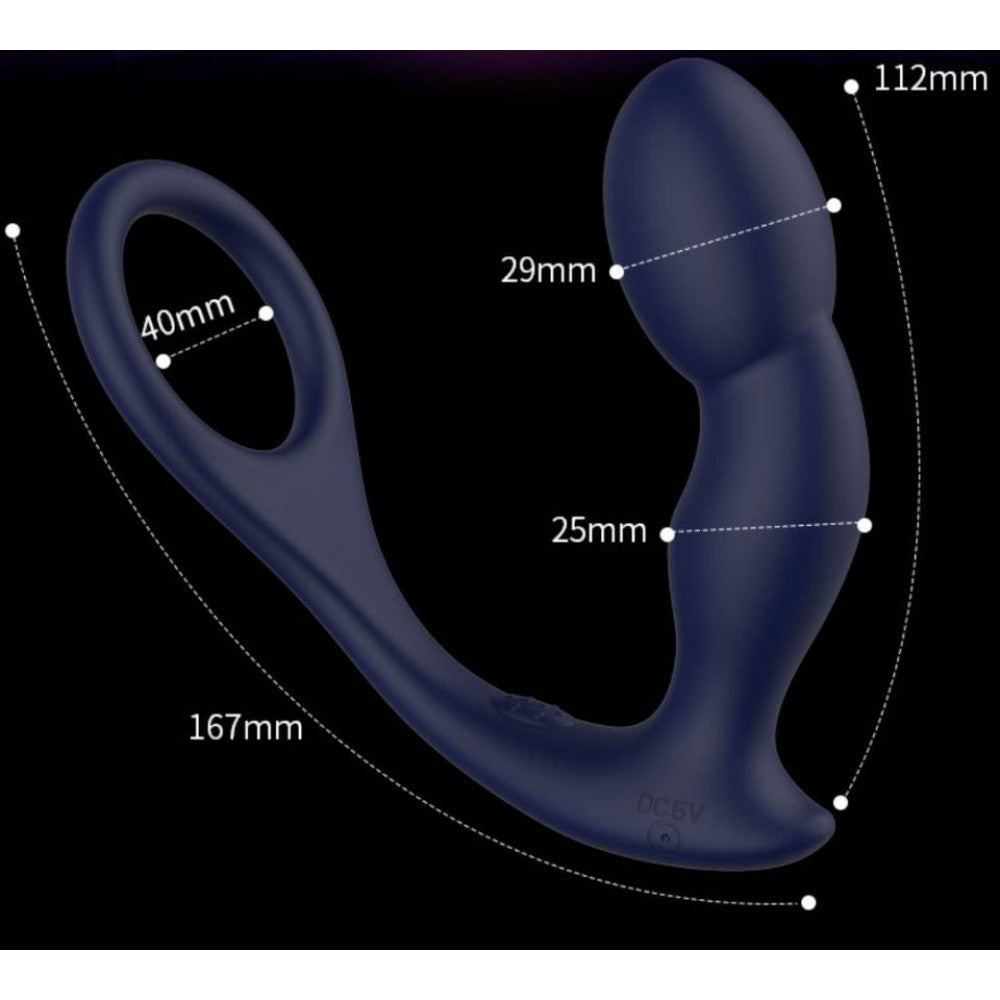 Rev Pro Silicone Cock Ring Rechargeable Prostate Stimulator