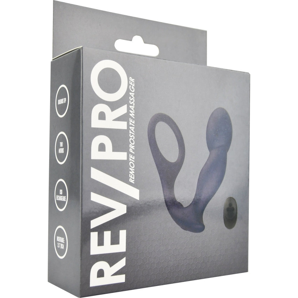 Rev Pro Silicone Cock Ring Rechargeable Prostate Stimulator