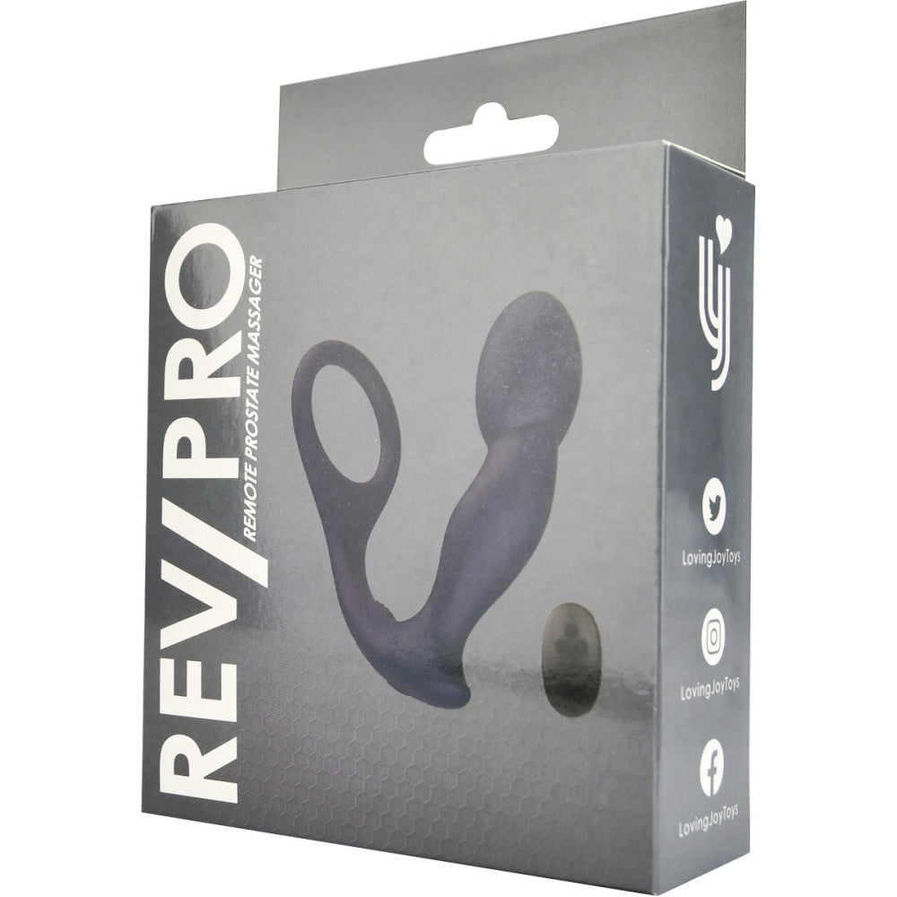 Rev Pro Silicone Cock Ring Rechargeable Prostate Stimulator