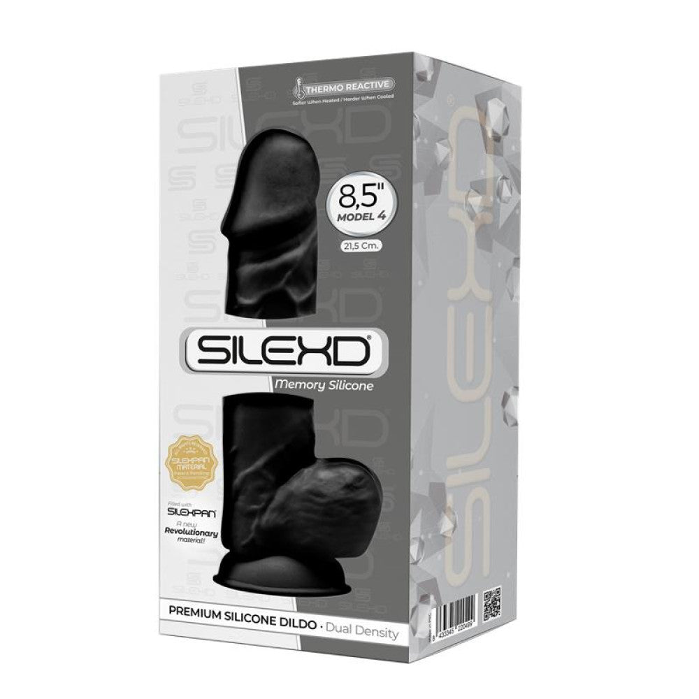 Revolutionary double layer silicone dildo SilexD 8.5" Model 4 black