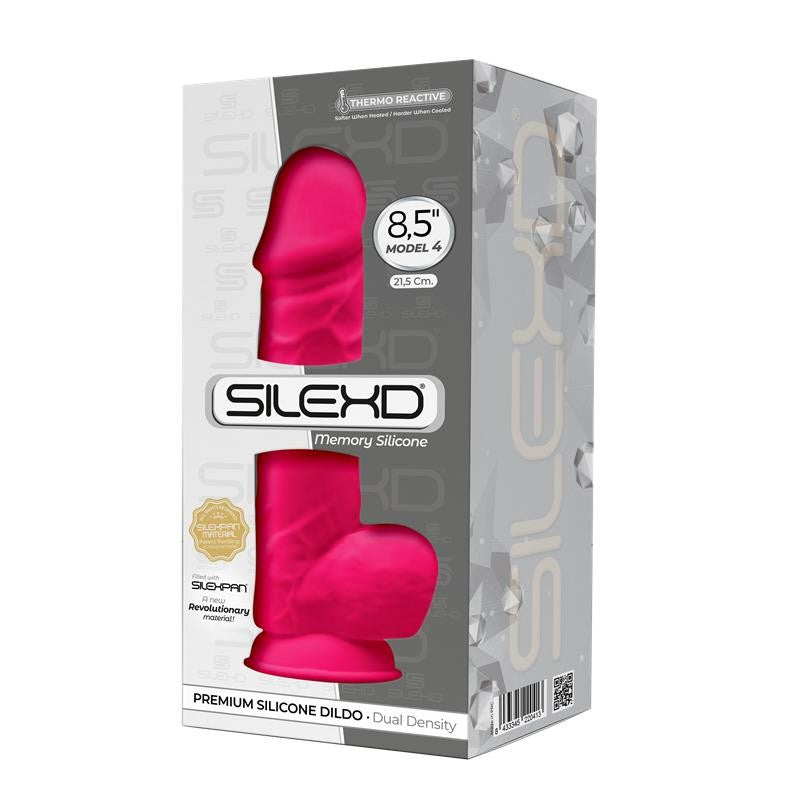 Revolutionary double layer silicone dildo SilexD 8.5" Model 4 pink