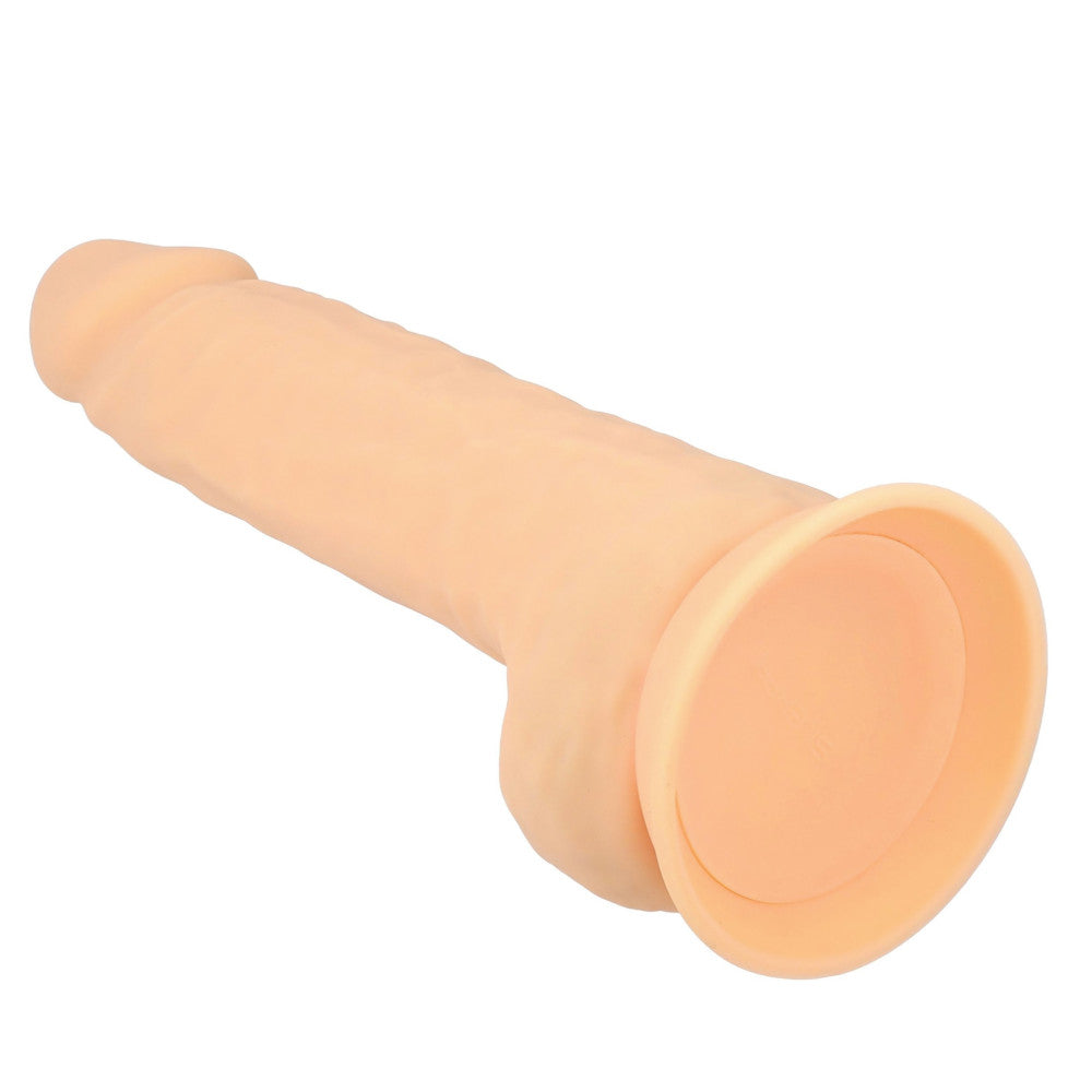 Revolutionary double-layer silicone dildo with testicles SilexD 10” Model 5