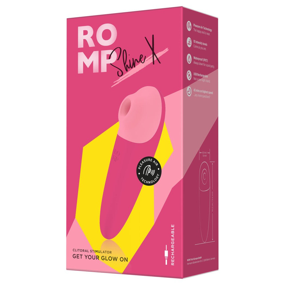 Romp Shine X Pink Rechargeable Clitoris Stimulator