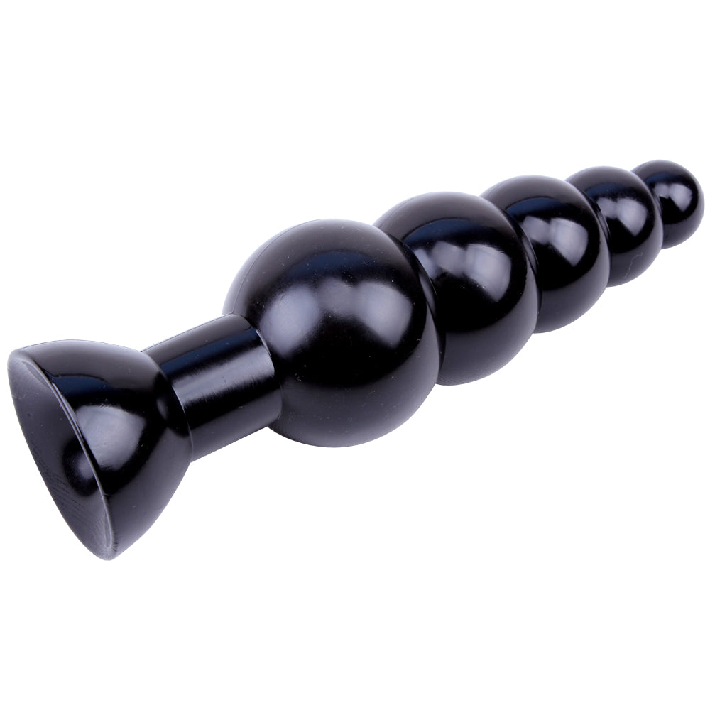 Rosary Butt Plug Black Mont 19 cm.