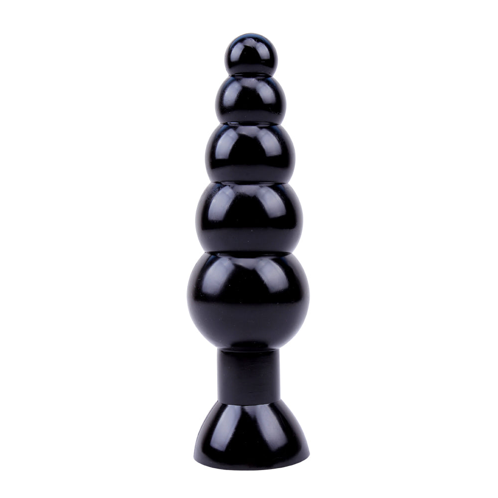 Rosary Butt Plug Black Mont 19 cm.