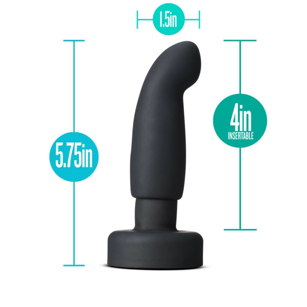 Rotating and vibrating anal toy with beads Circuit Plug black