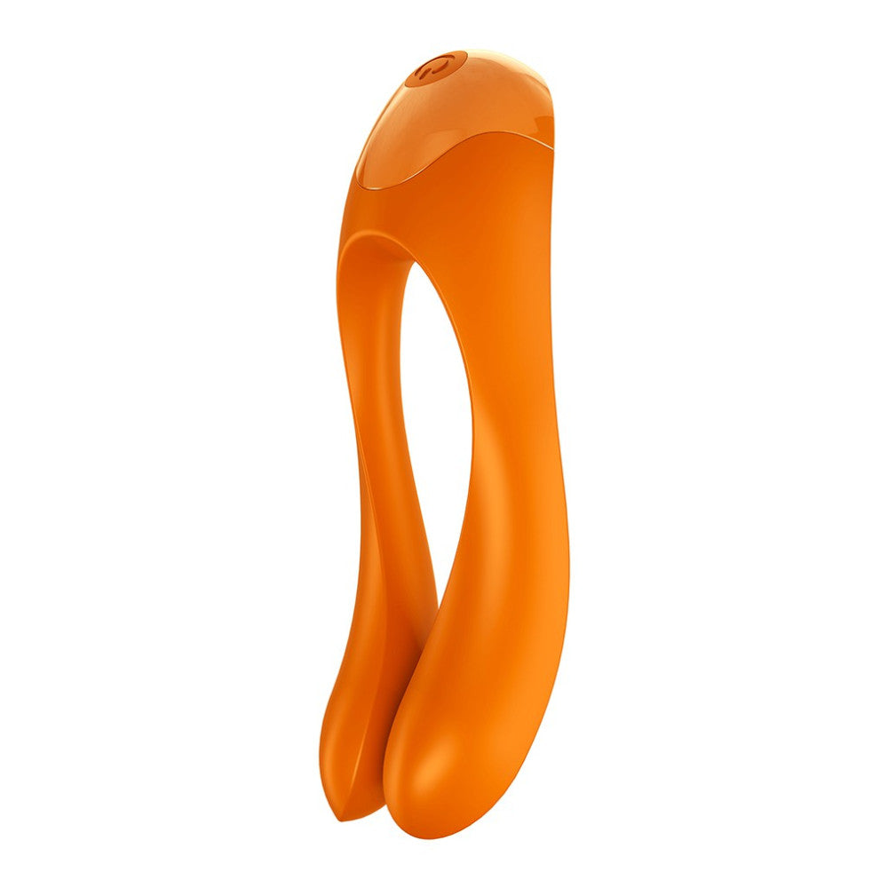 Satisfyer Candy Cane Orange Rechargeable Finger Stimulator