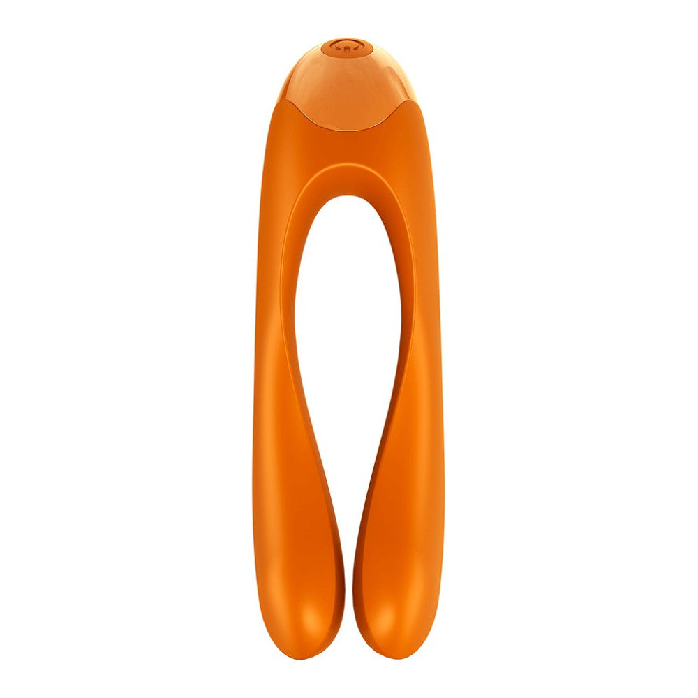 Satisfyer Candy Cane Orange Rechargeable Finger Stimulator