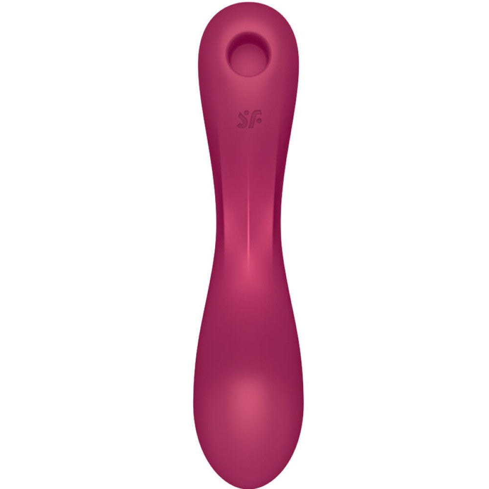 Satisfyer Curvy Trinity 1 2 in 1 suction clitoris stimulator and vibrator