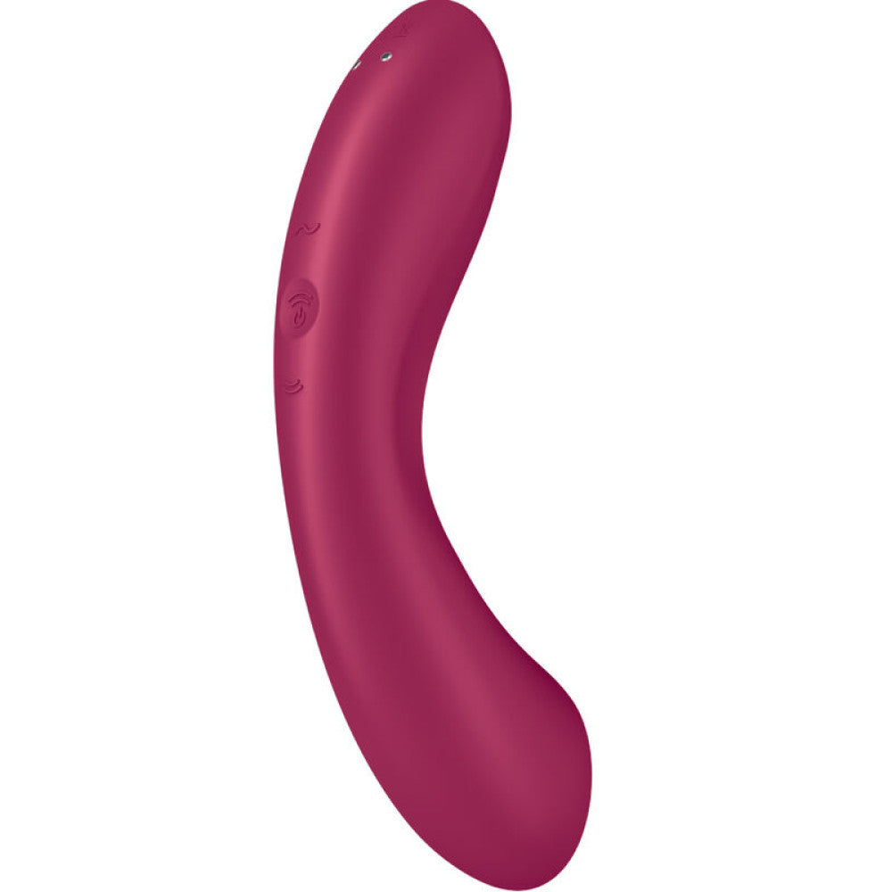 Satisfyer Curvy Trinity 1 2 in 1 suction clitoris stimulator and vibrator