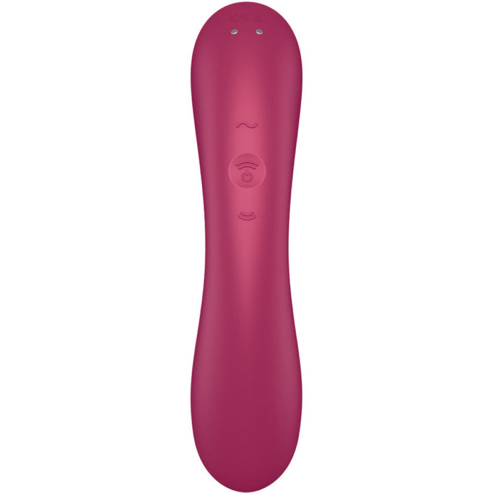 Satisfyer Curvy Trinity 1 2 in 1 suction clitoris stimulator and vibrator