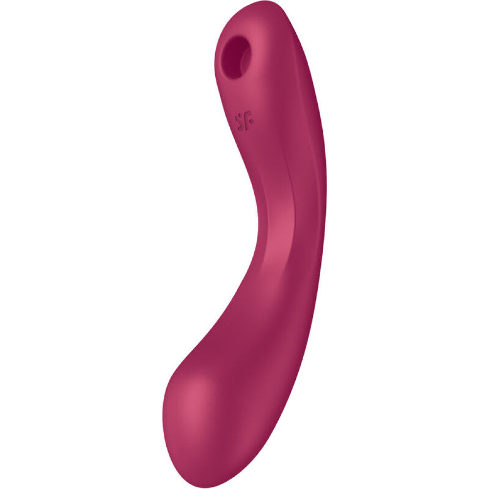 Satisfyer Curvy Trinity 1 2 in 1 suction clitoris stimulator and vibrator