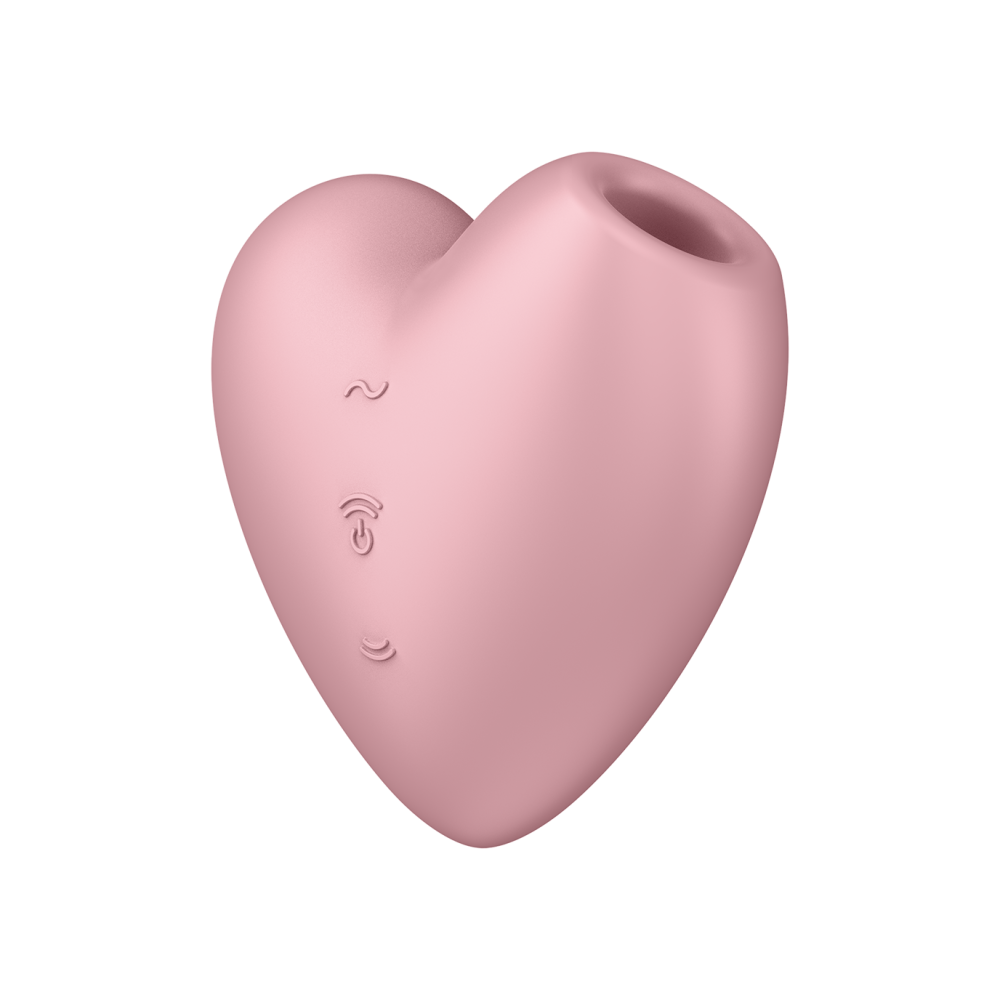 Satisfyer Cutie Heart pink vibrating suction stimulator