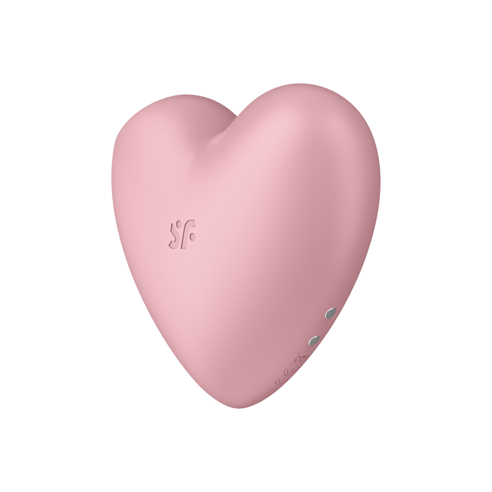 Satisfyer Cutie Heart pink vibrating suction stimulator