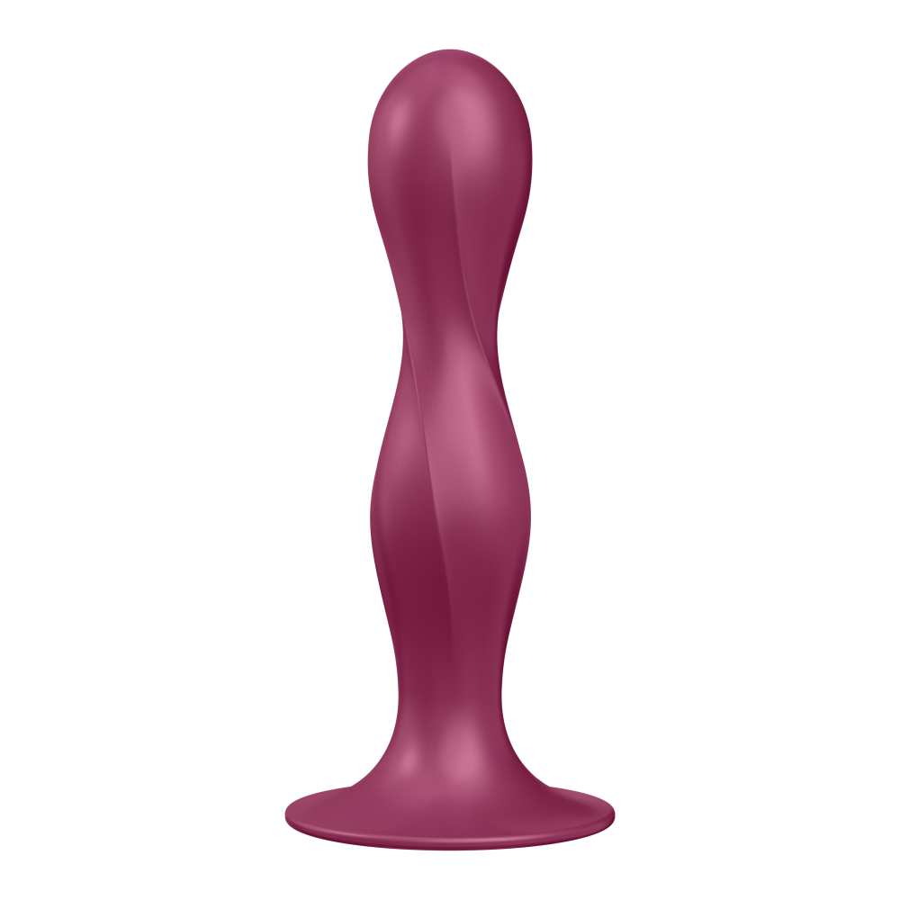 Satisfyer Double Ball-R Silicone Dildo Red
