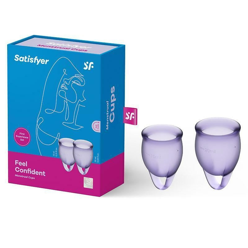 Satisfyer Feel Confident menstrual cups purple