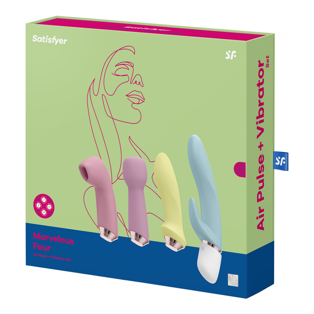 Satisfyer Marvelous Four Deluxe Set of Vibrators and Sucking Clitoral Stimulator