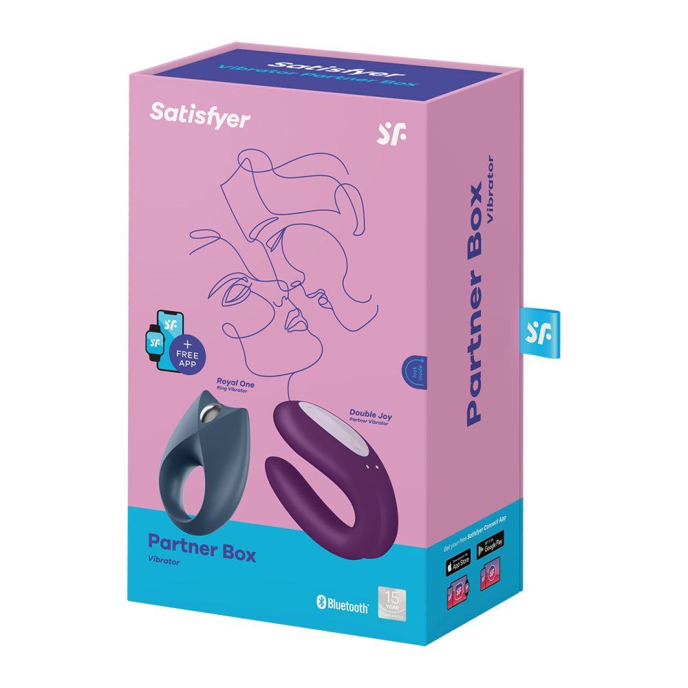 Satisfyer Partner Box 2 Deluxe Couple Vibrator and Vibrating Ring Set