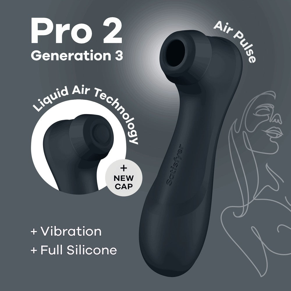 Satisfyer Pro 2 Generation 3 suction and vibrating clitoral stimulator black