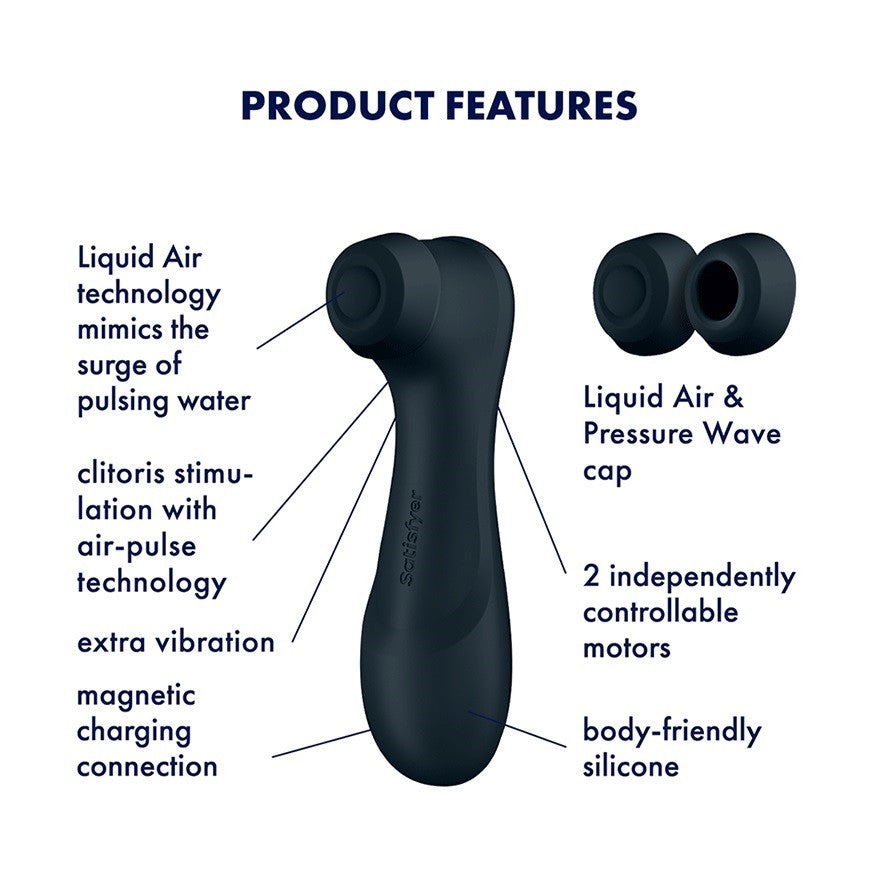 Satisfyer Pro 2 Generation 3 suction and vibrating clitoral stimulator black