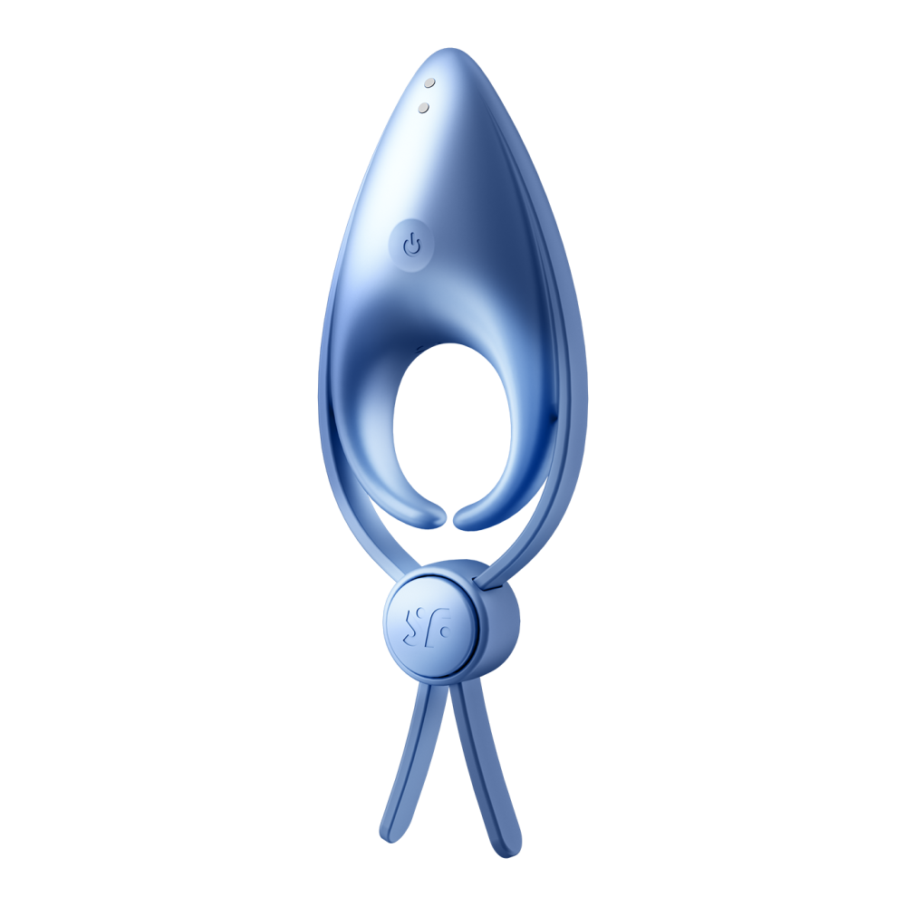 Satisfyer Sniper Blue Silicone Refillable Penis Ring