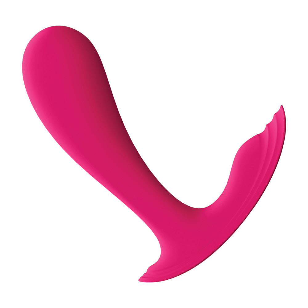 Satisfyer Top Secret Clitoris Stimulator Rechargeable Wearable Vibrator with App Pink