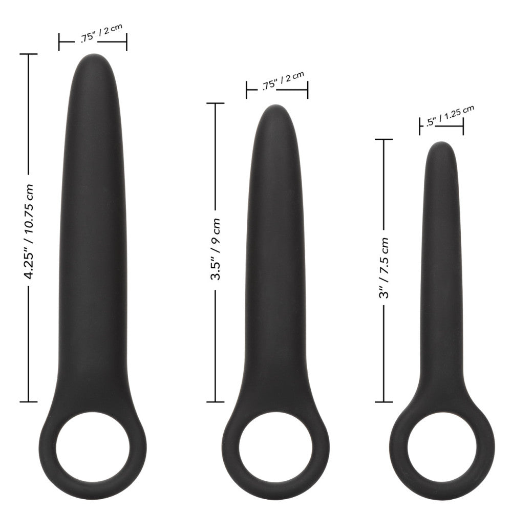 Set of 3 Boundless silicone vaginal dilators