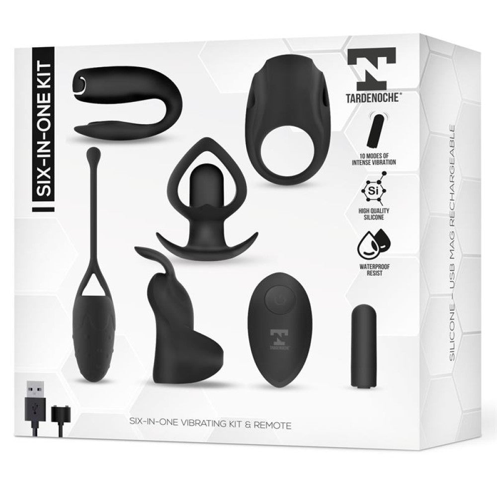 Set of Silicone Sex Toys Six-In-One Kit