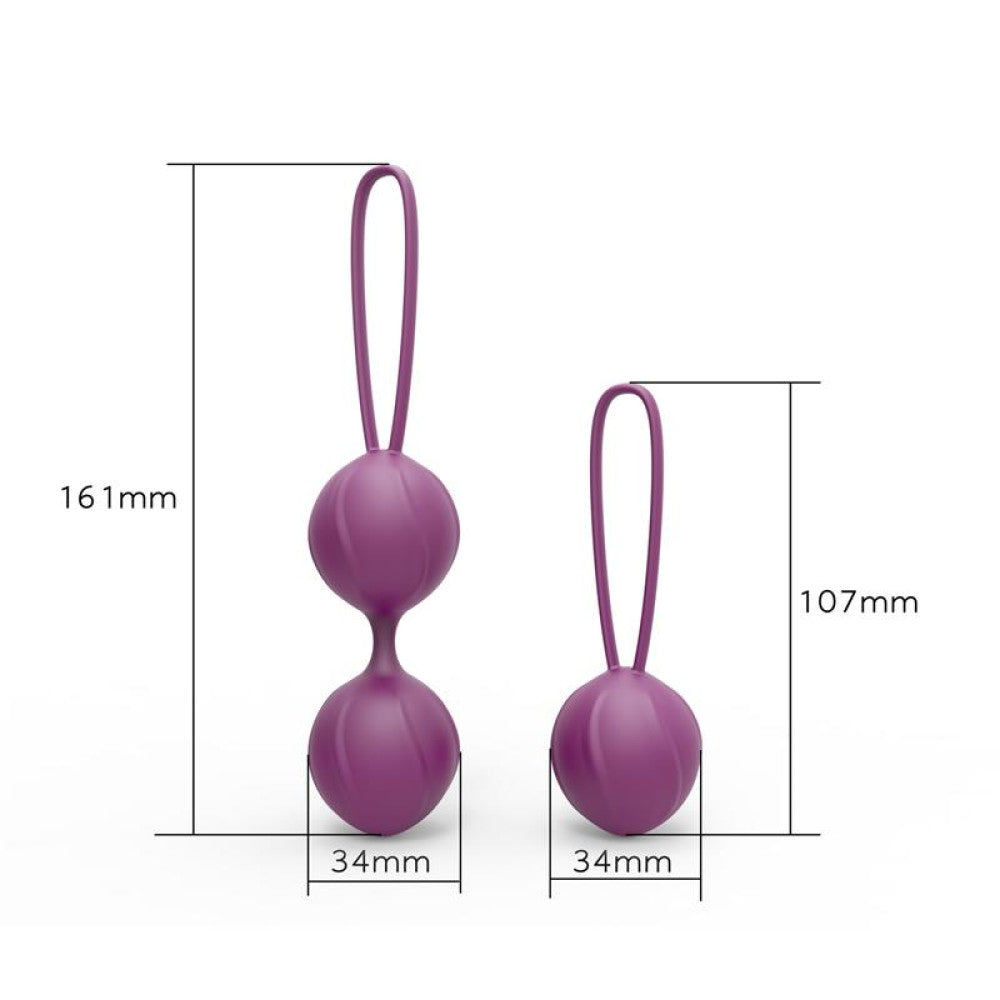 Set of silicone vaginal balls Kelly violet