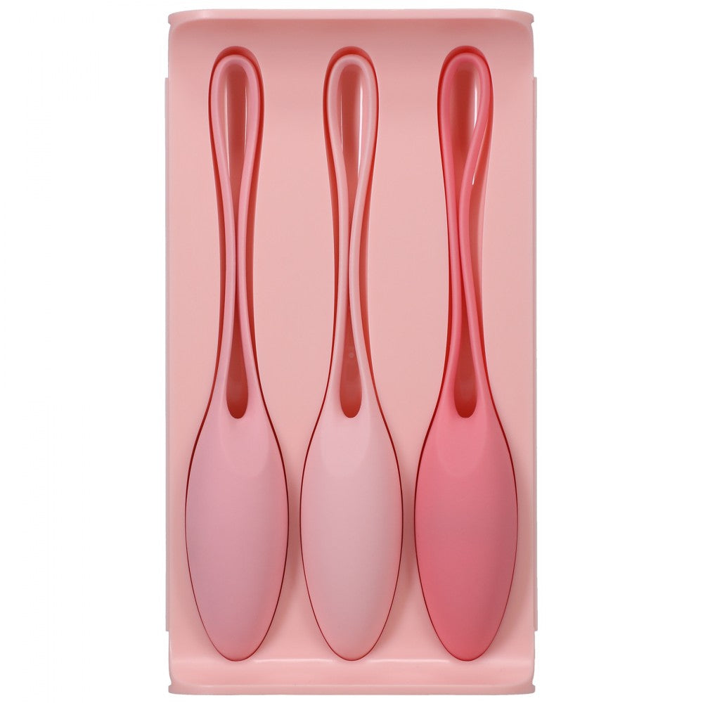 Set of silicone vaginal eggs Doc Johnson Kegel Trainer Set