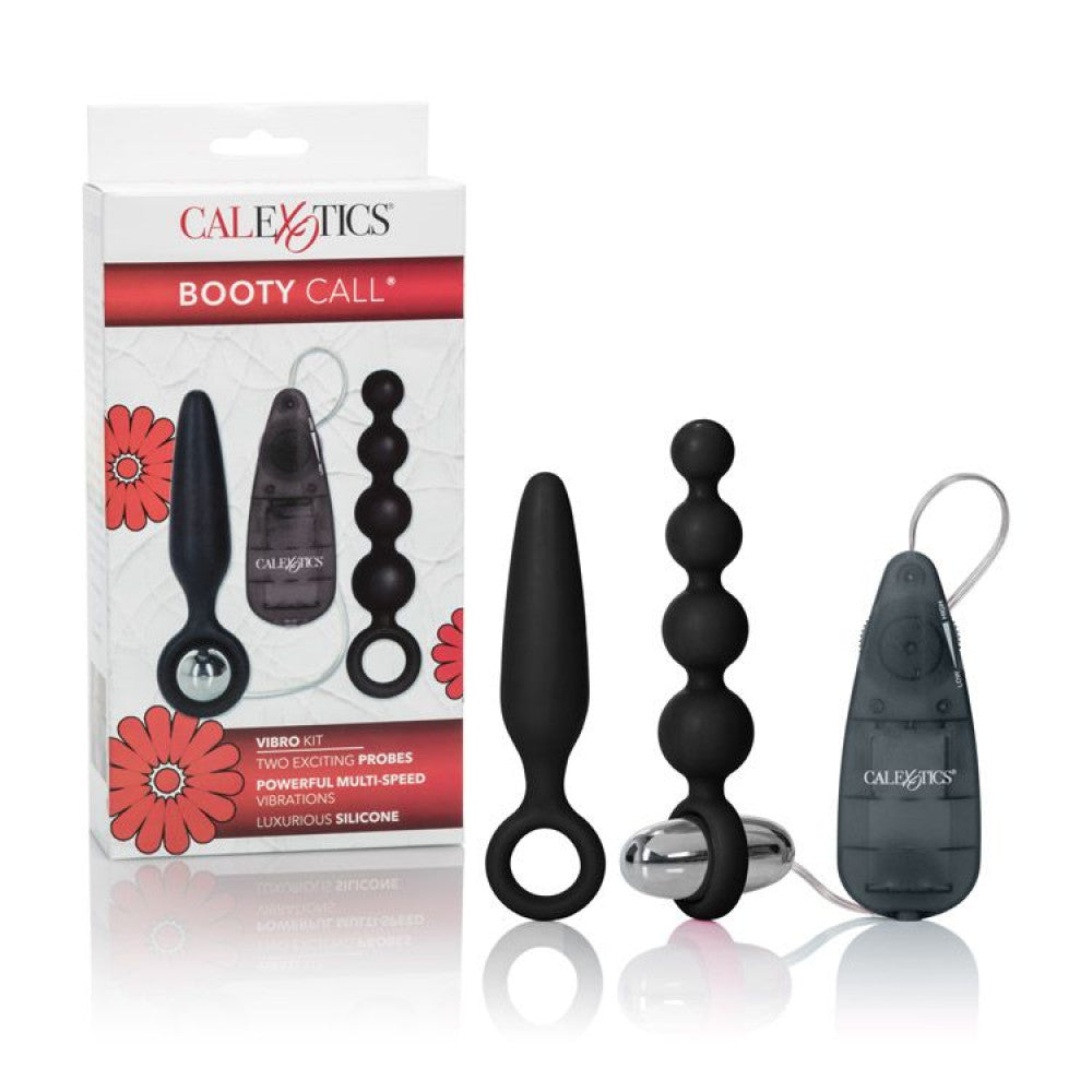 Set of vibrating anal toys Booty Call Vibro Kit 3 in 1 black