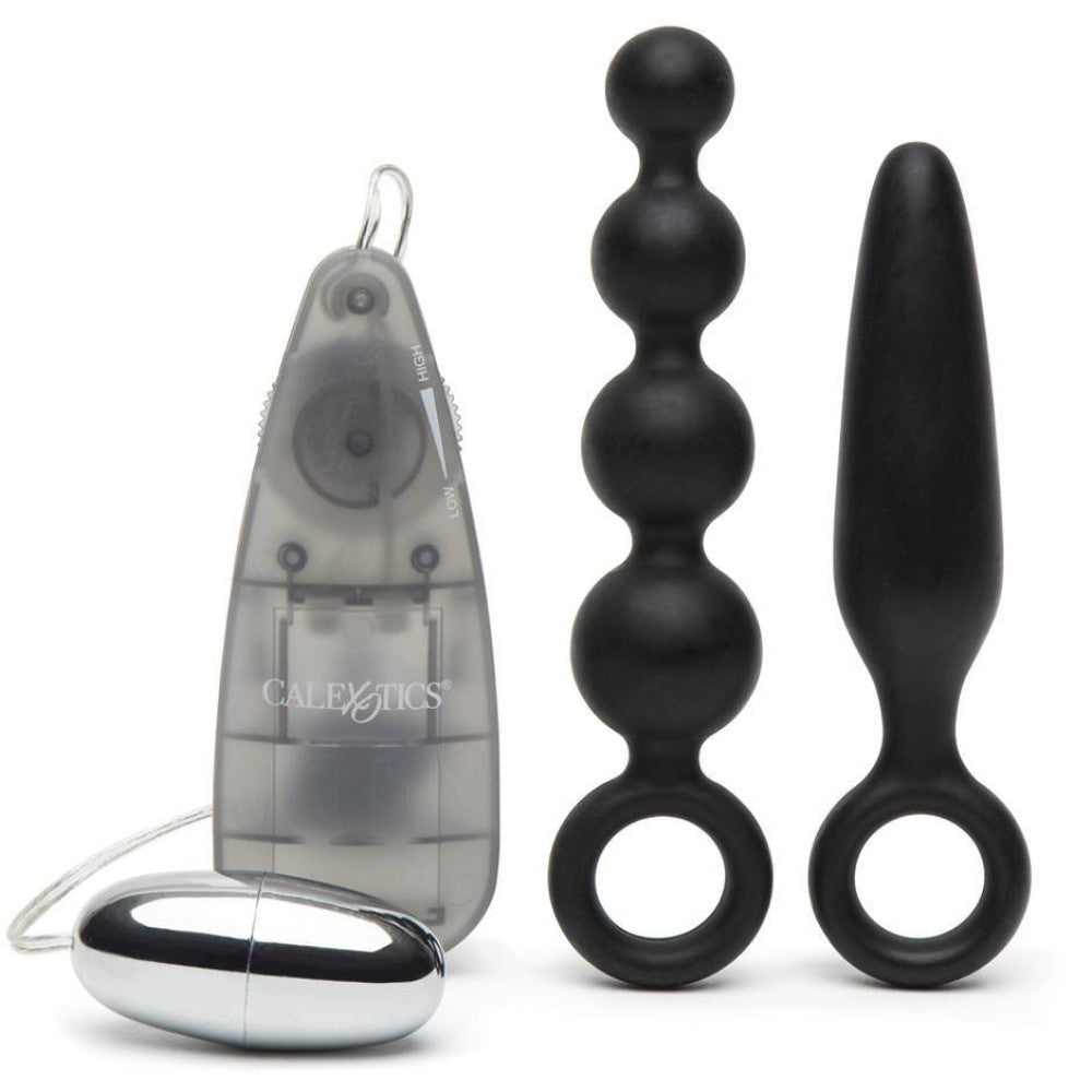 Set of vibrating anal toys Booty Call Vibro Kit 3 in 1 black