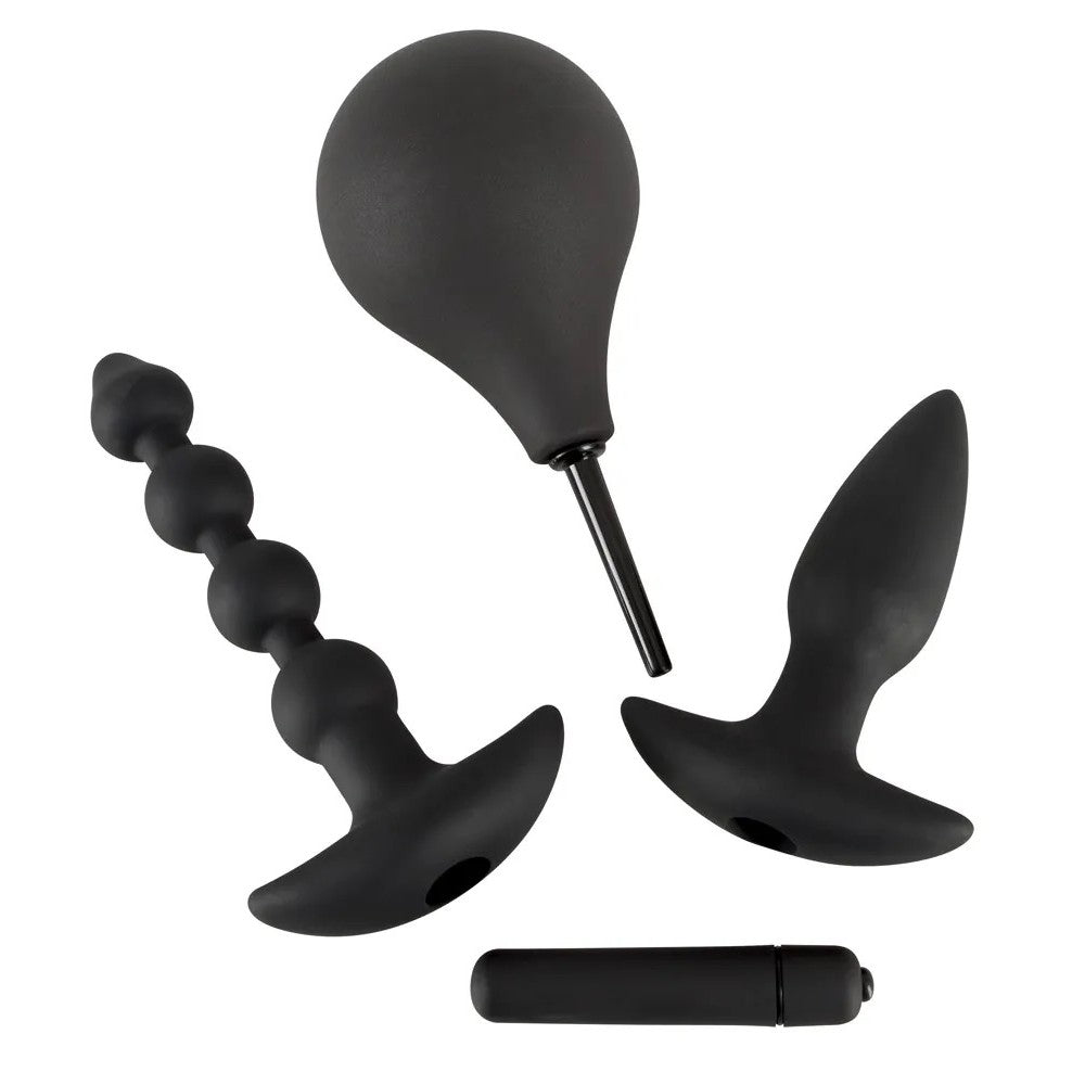 Set of vibrating silicone anal toys Black Velvets Anal Kit