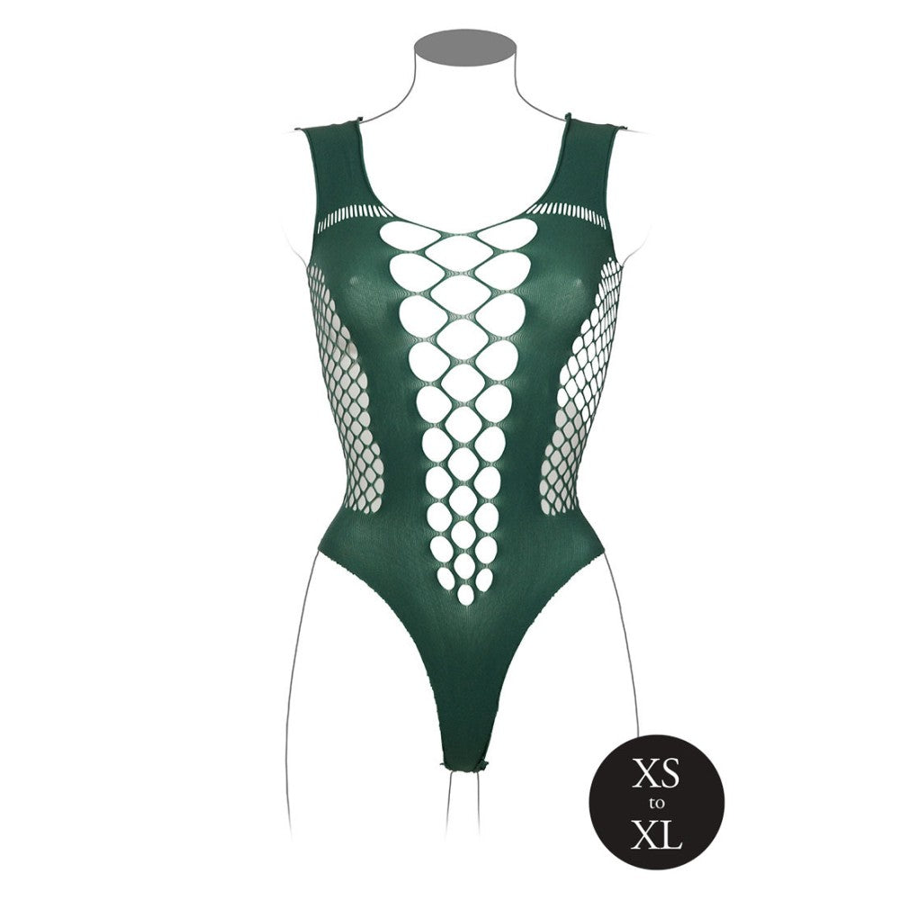 Sexy Mesh Bodysuit Le Desir Green