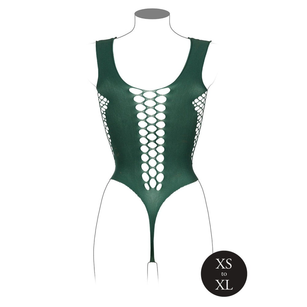 Sexy Mesh Bodysuit Le Desir Green