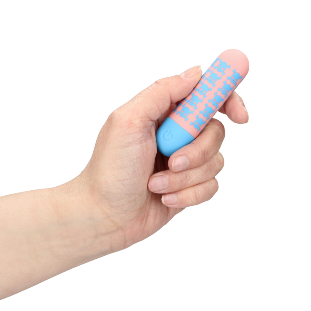 Bone To Be Wild Rechargeable Bullet Vibrator Pink / Blue