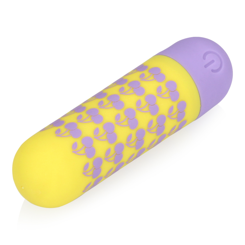 Shots I Cherryish You Rechargeable Bullet Vibrator Yellow with Purple