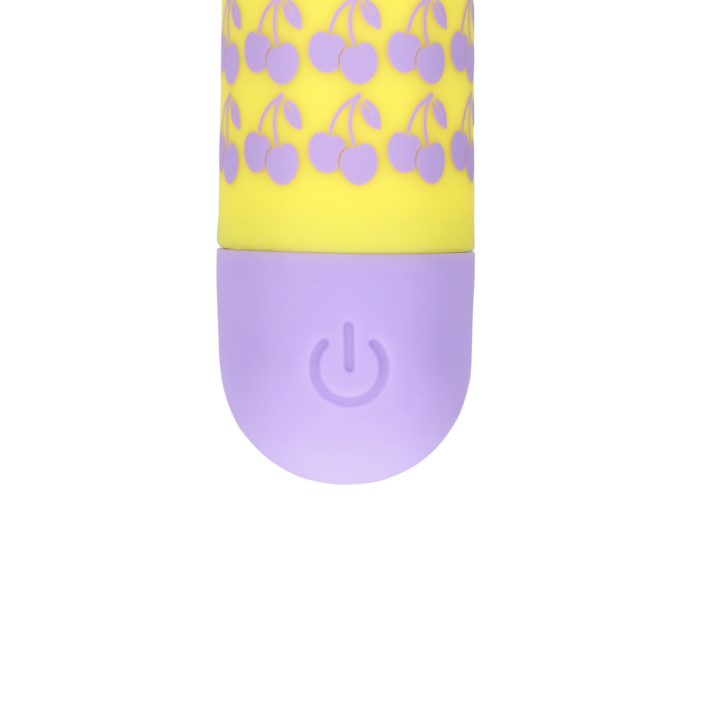 Shots I Cherryish You Rechargeable Bullet Vibrator Yellow with Purple