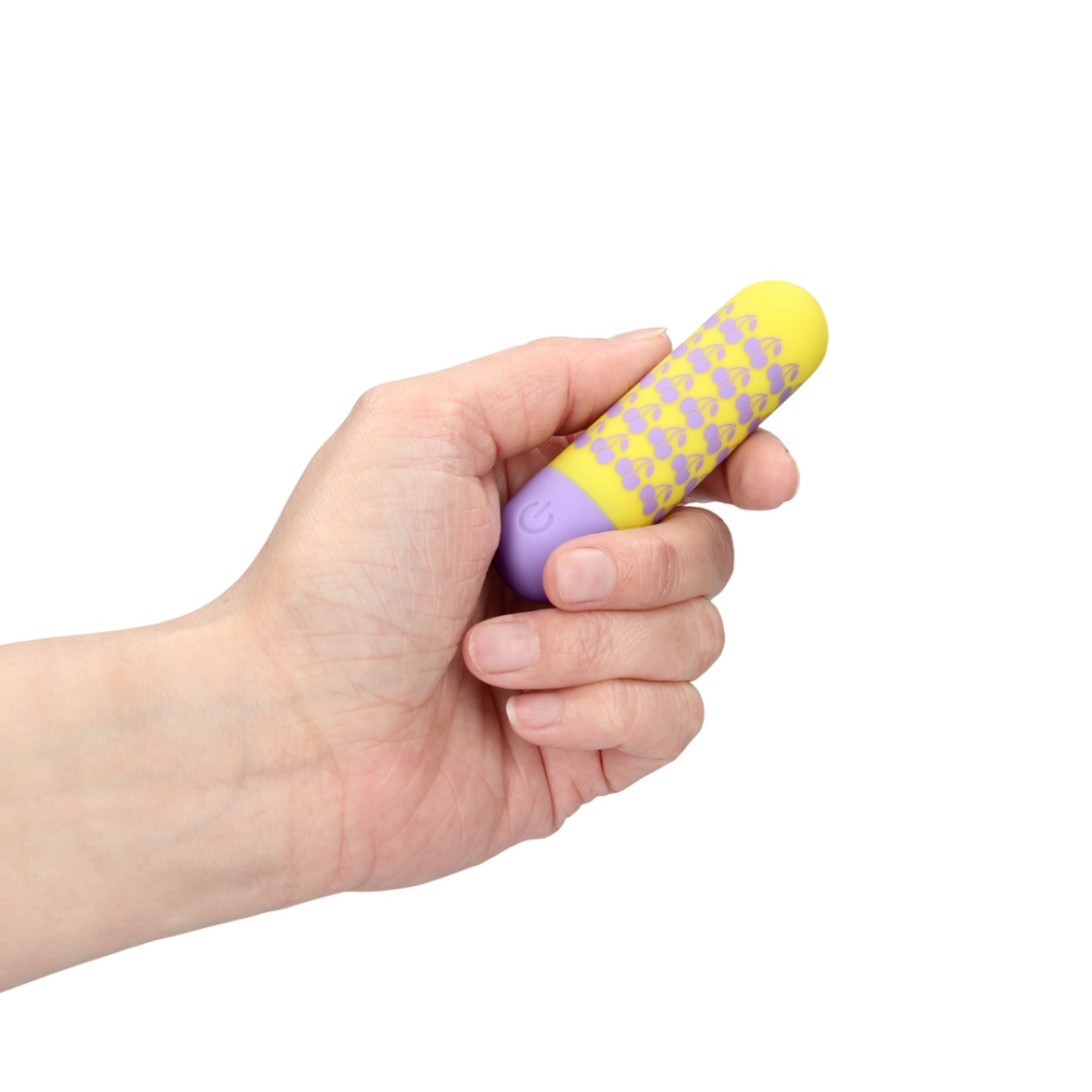 Shots I Cherryish You Rechargeable Bullet Vibrator Yellow with Purple