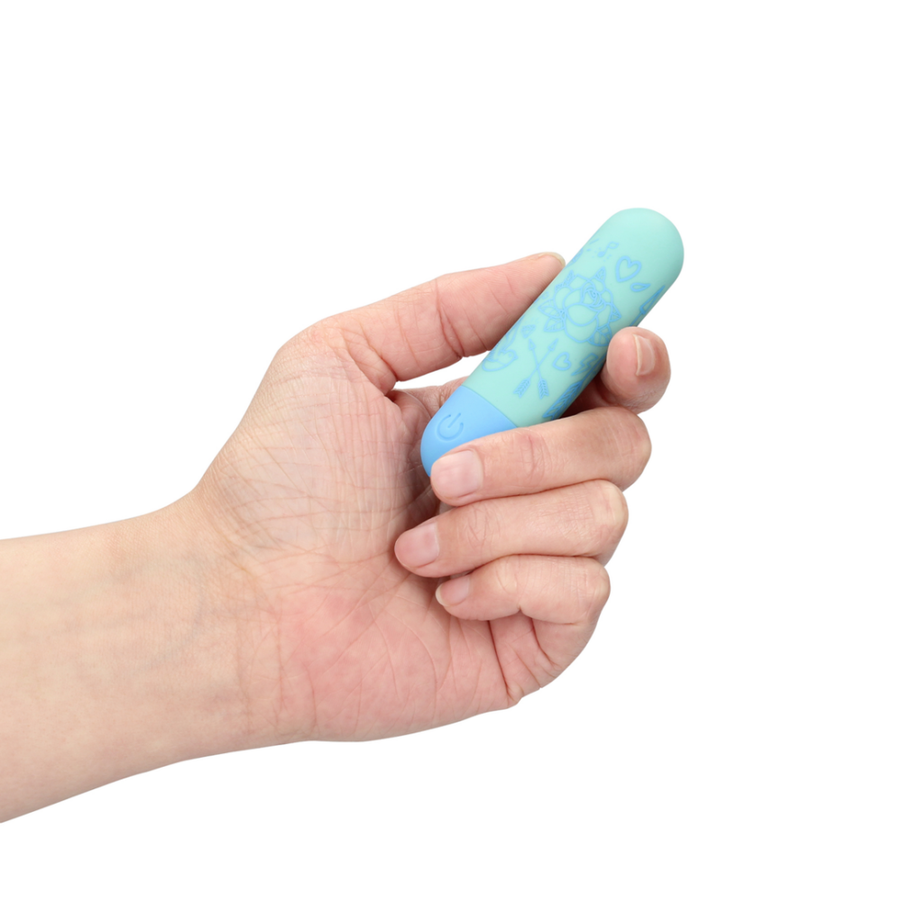 I'm Drawn To You Rechargeable Bullet Vibrator Green / Blue