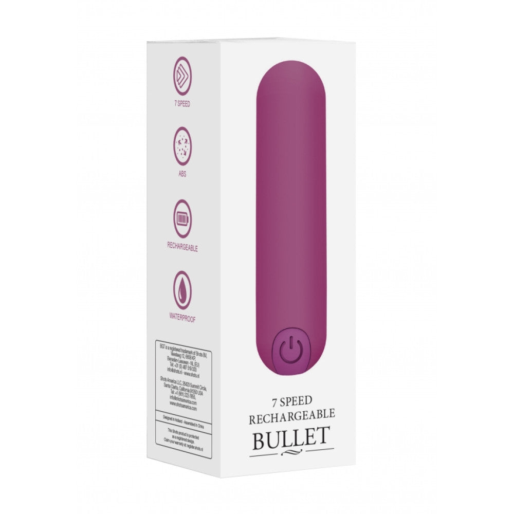 Shots Rechargeable Bullet Vibrator Purple